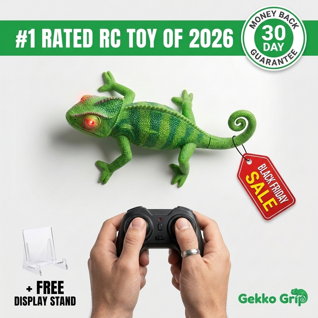 Gekko Grip Wall Crawler Chameleon — #1 Rated RC Toy of 2026